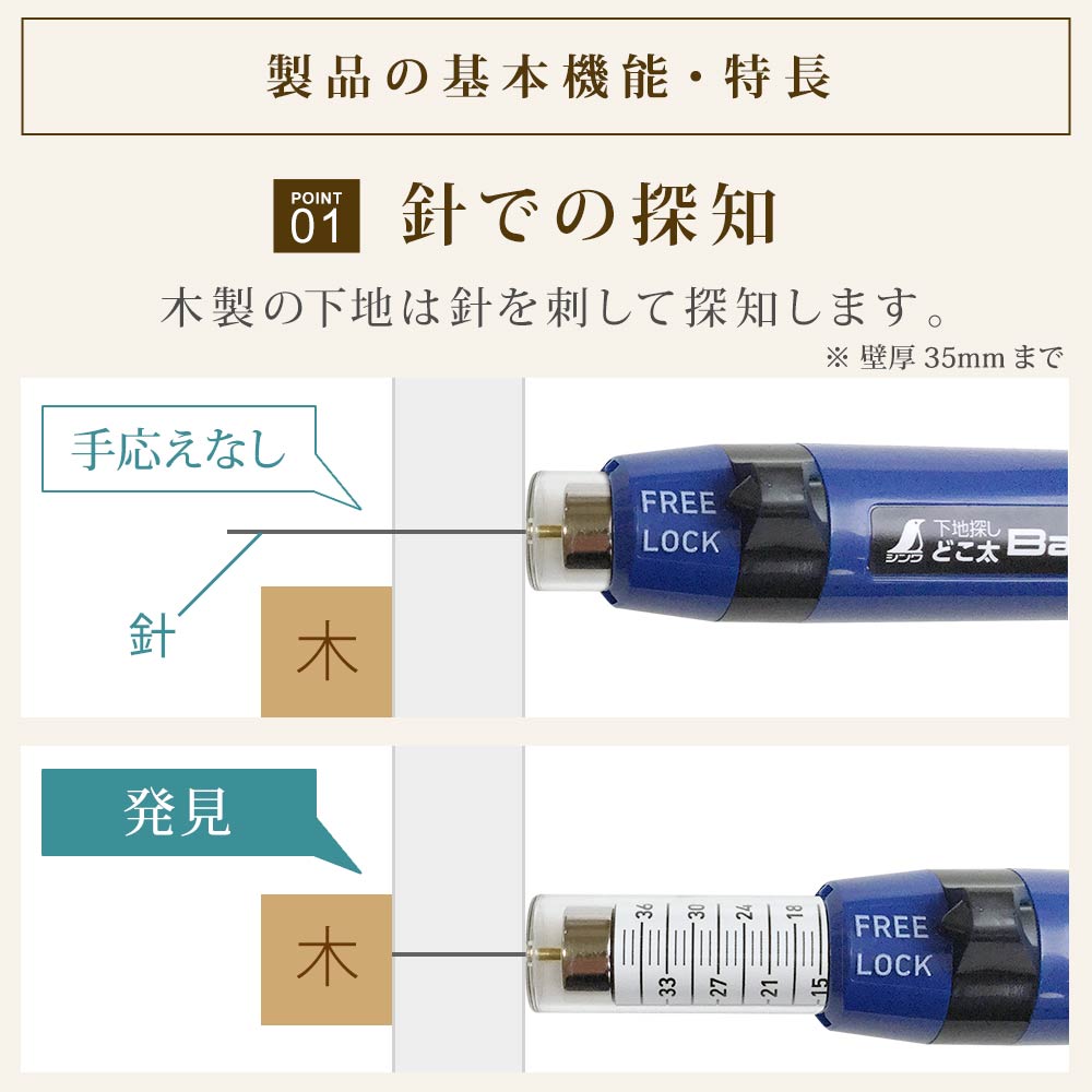 針で探知