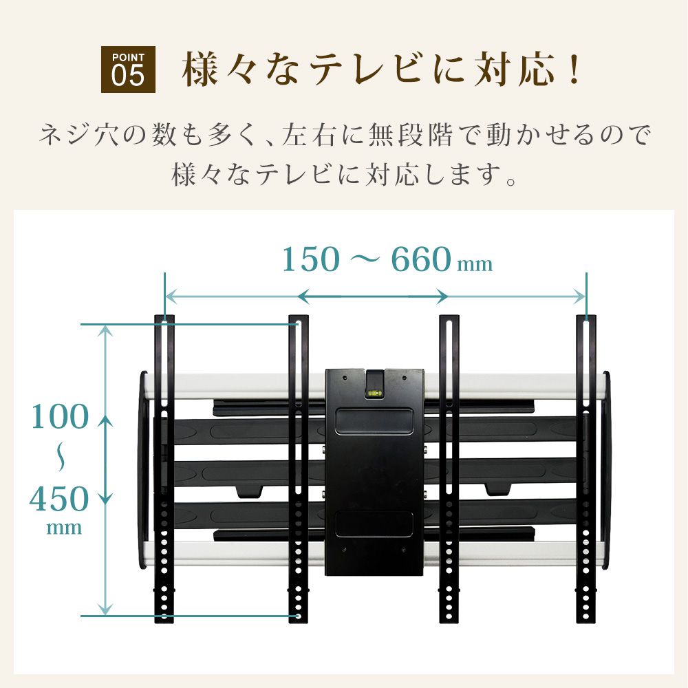 様々なテレビに対応