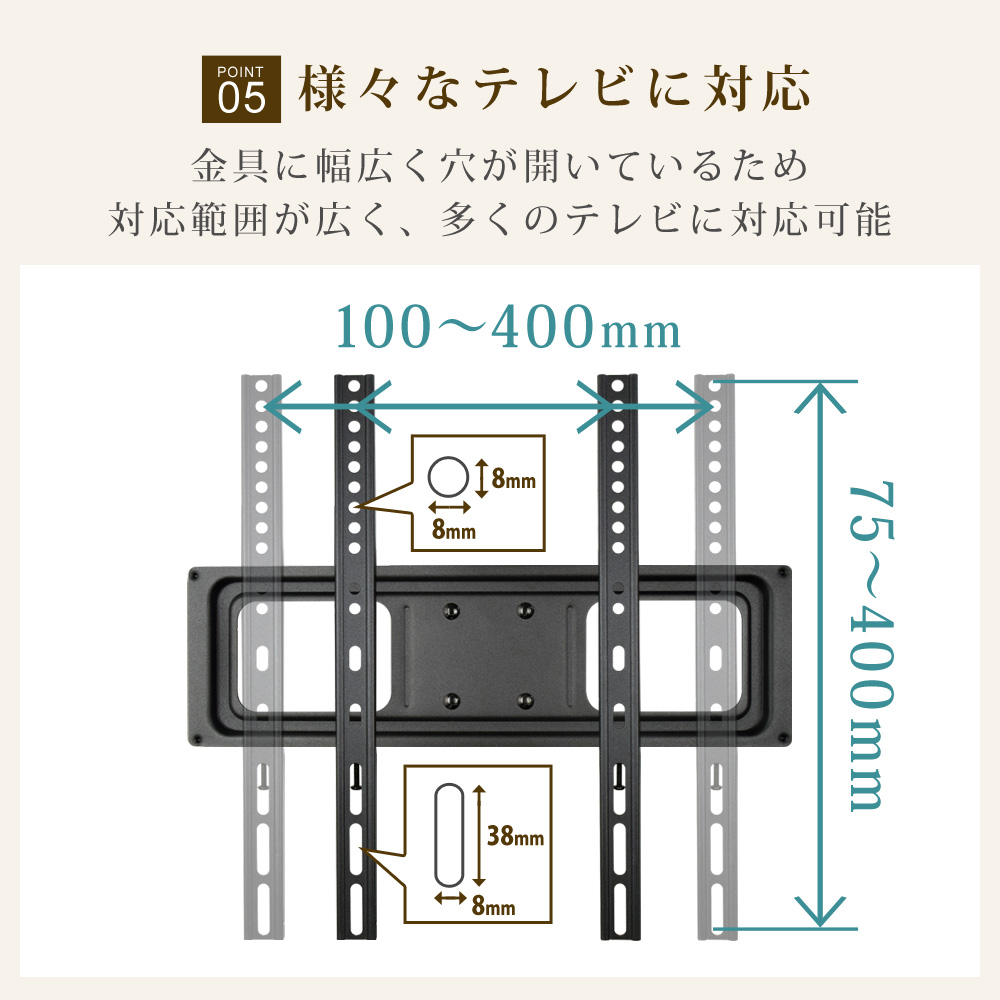 様々なテレビに対応