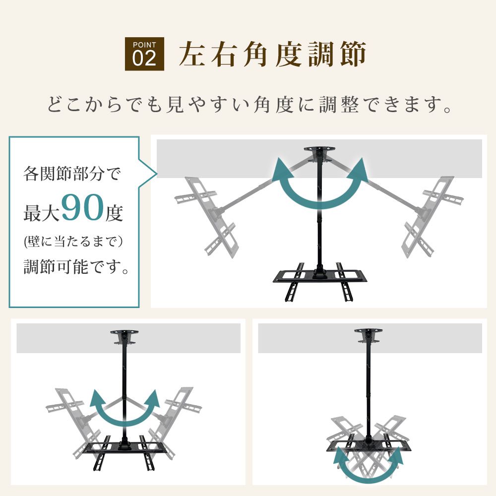 左右角度調節