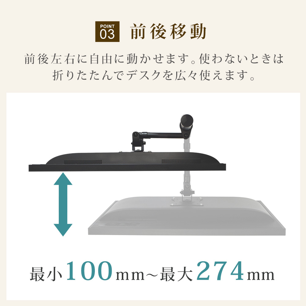 前後移動が可能