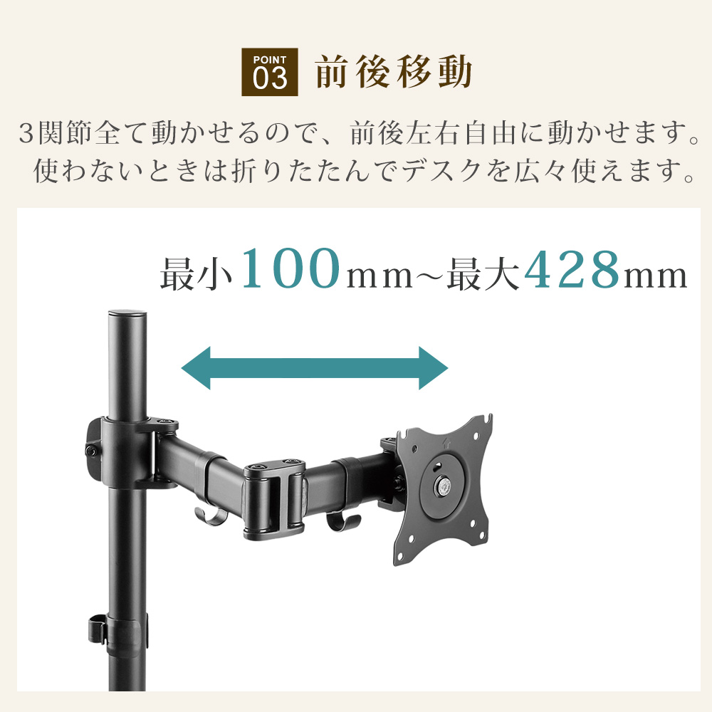 前後移動が可能