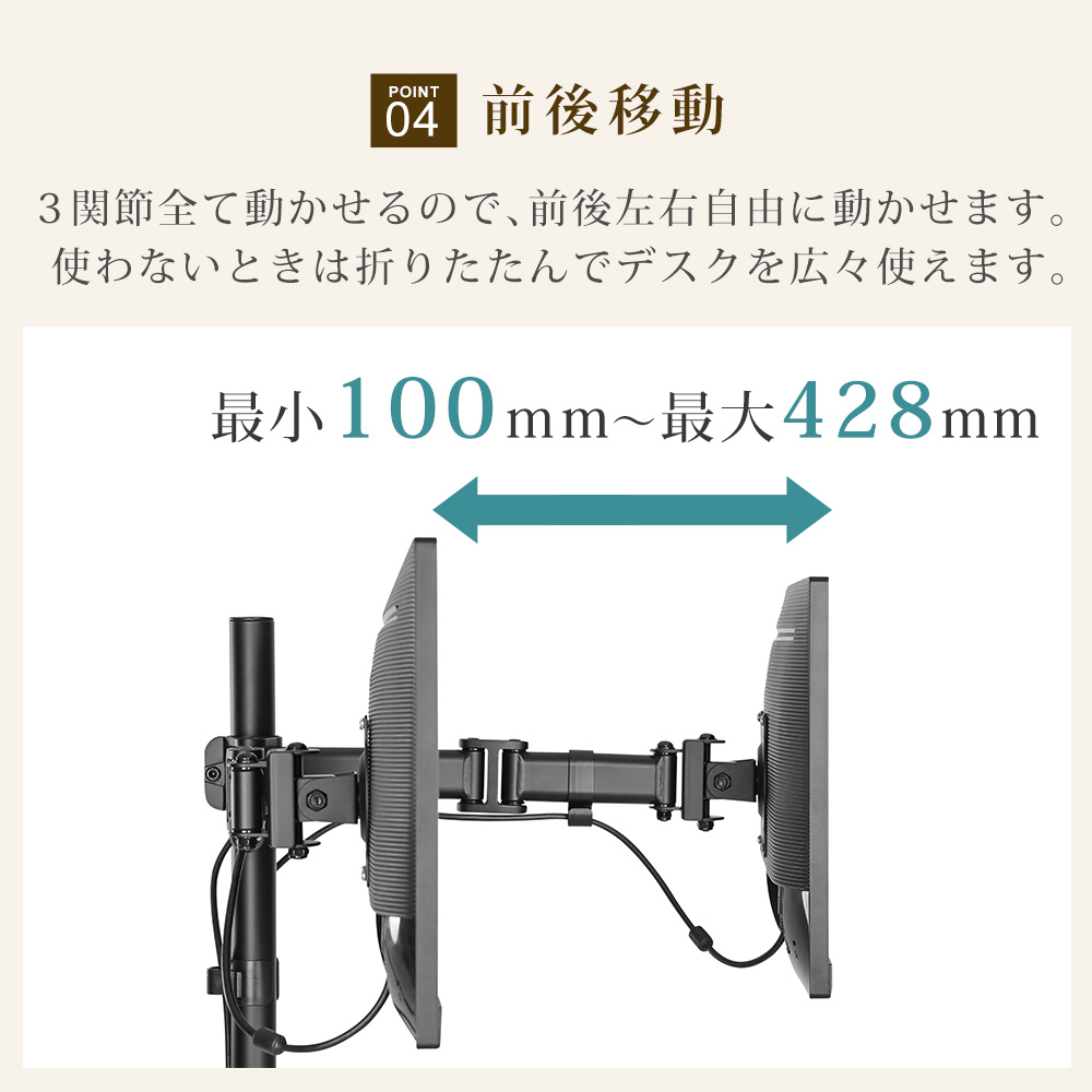 前後移動が可能